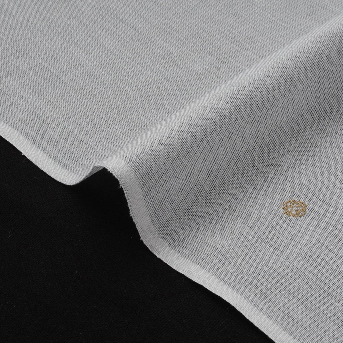 Handloom zari buti mercerised cotton chanderi fabric 04
