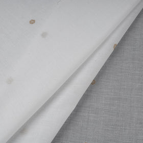 Handloom zari buti mercerised cotton chanderi fabric 04