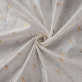 Handloom zari buti pure chanderi silk fabric 03