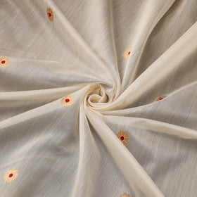 Handloom zari meena buti chanderi silk fabric 43