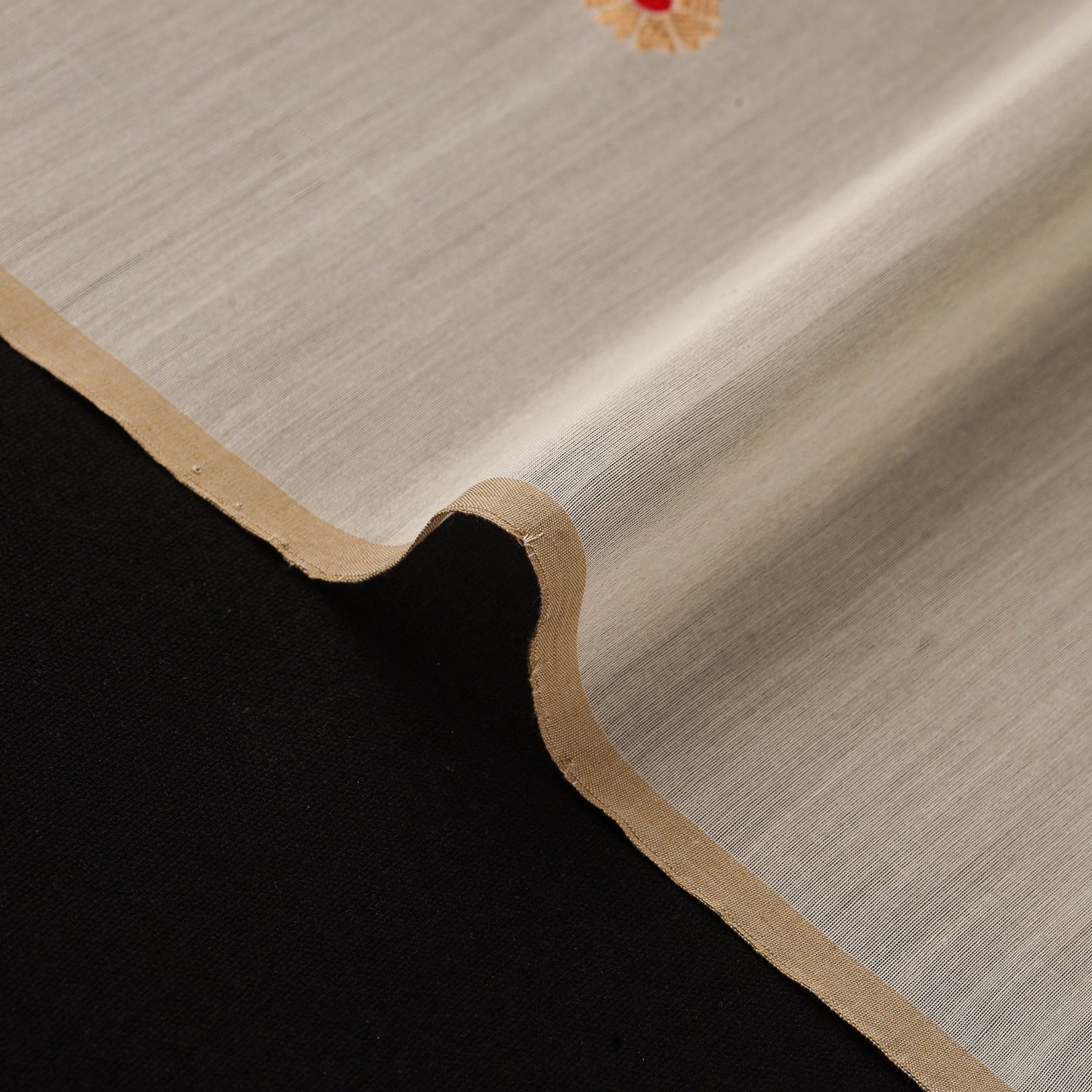 Handloom zari meena buti chanderi silk fabric 43