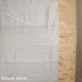 White - handloom zari work chanderi silk saree 20