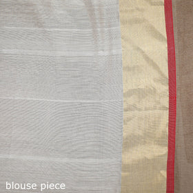 White - handloom zari work chanderi silk saree 23