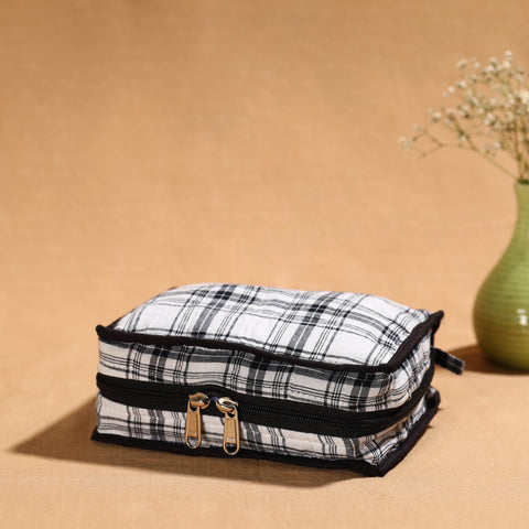  White Multipurpose Jewellery Bag with 4 Storage Pockets