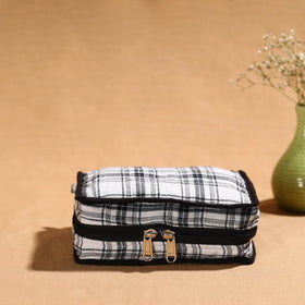  White Multipurpose Jewellery Bag with 4 Storage Pockets