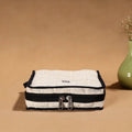 White Handmade Cotton Jewelry Organizer Bag for Travel