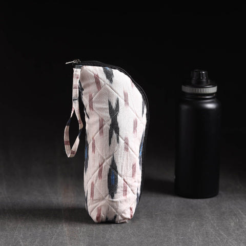  White Handmade Cotton 1L Water Bottle Cover