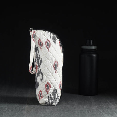  White Handmade Cotton 1L Water Bottle Cover