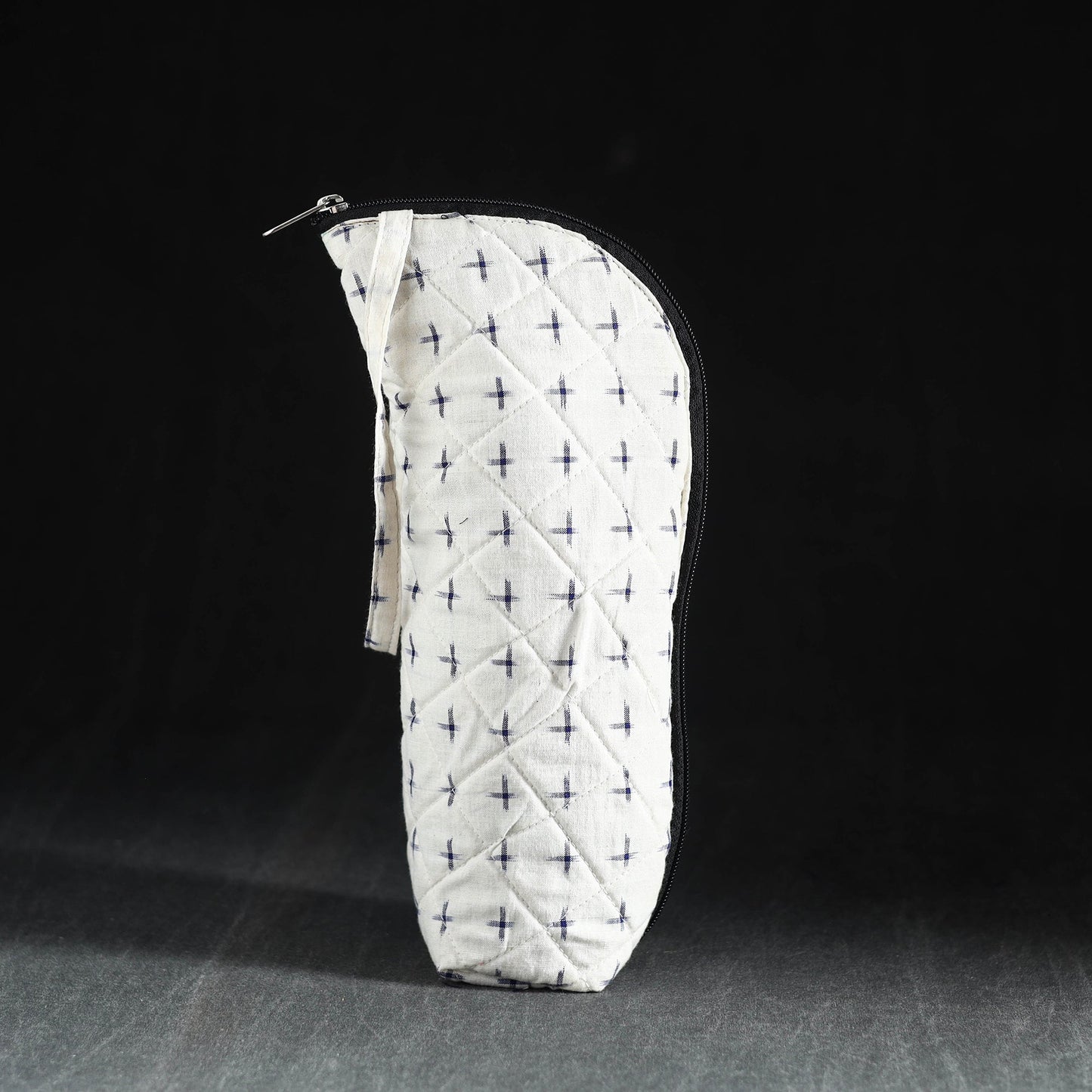White Handmade Cotton 1L Water Bottle Cover