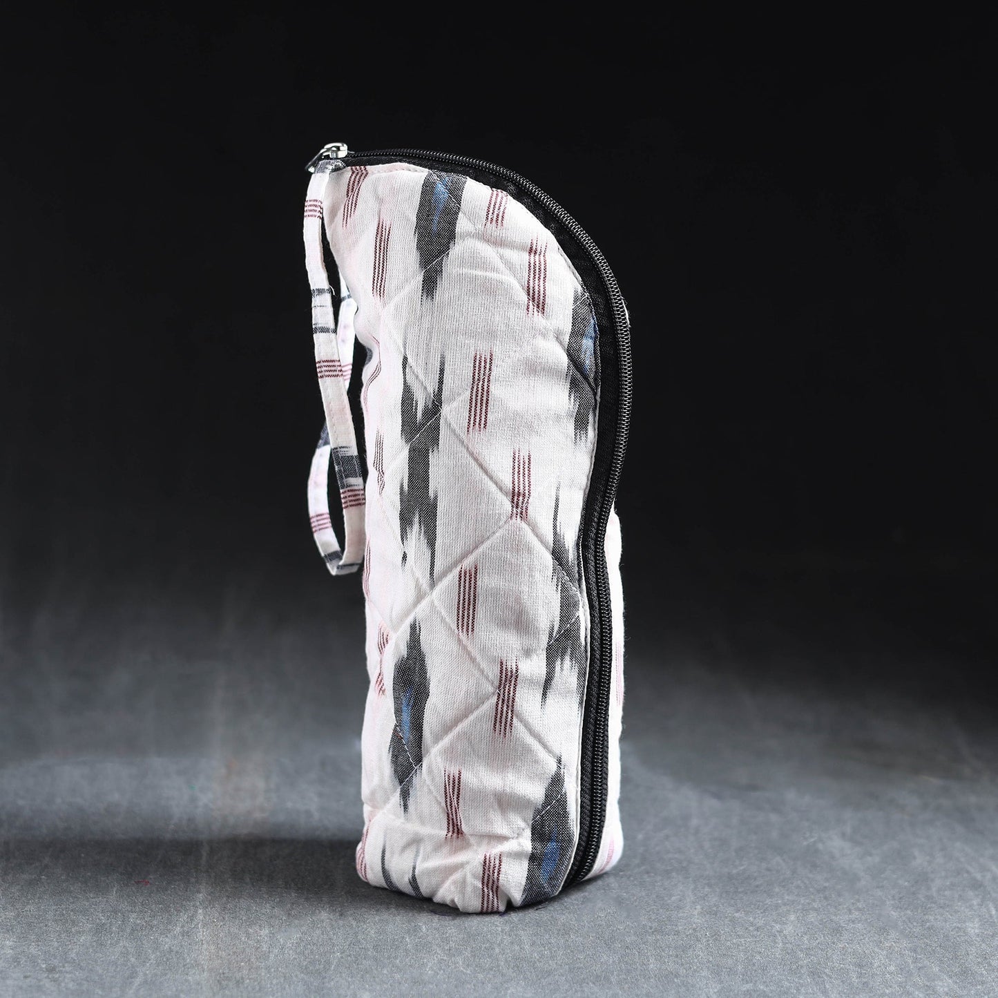 White Handmade Cotton 1L Water Bottle Cover