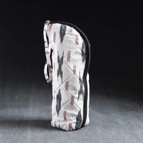 White Handmade Cotton 1L Water Bottle Cover