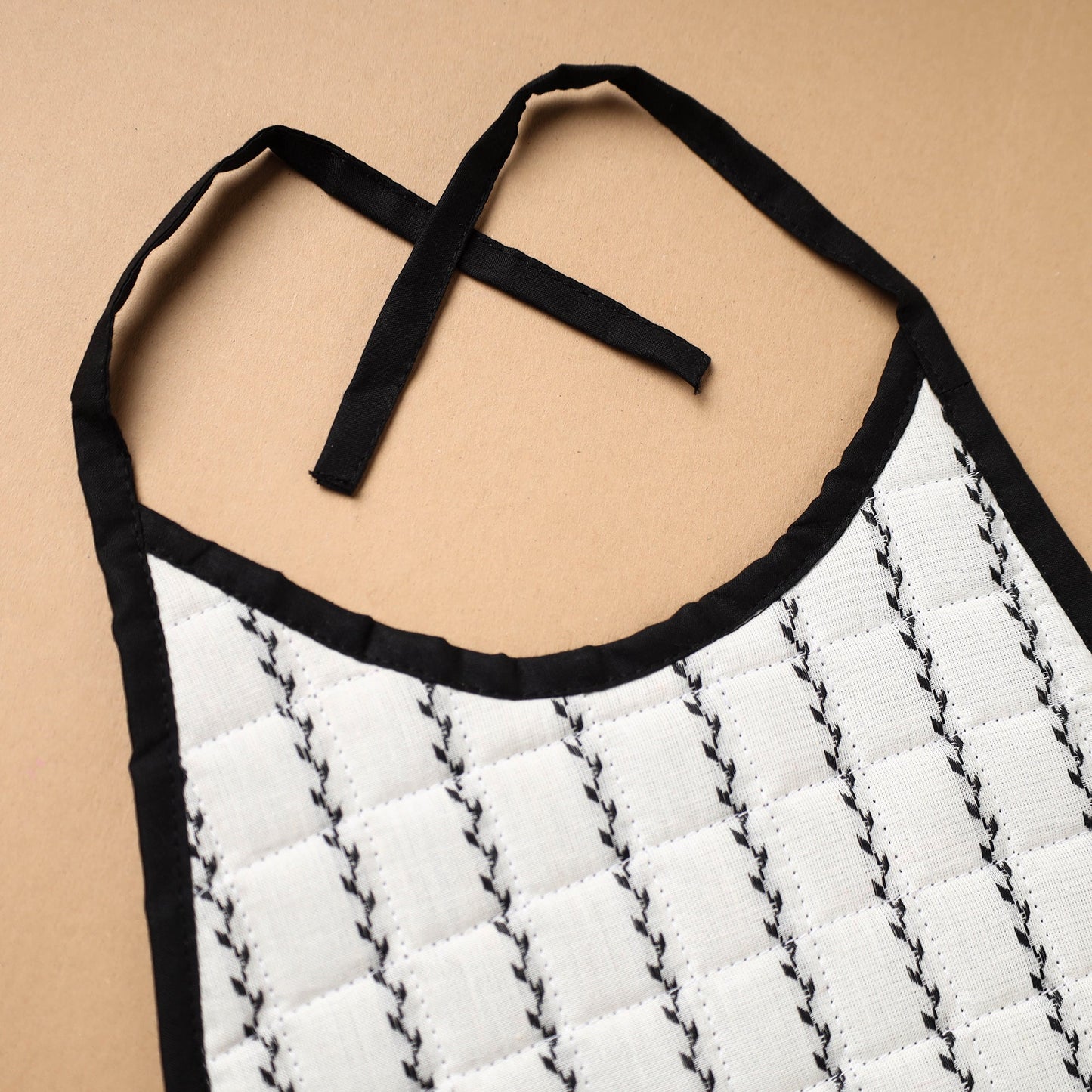 White Handmade Cotton Baby Bib