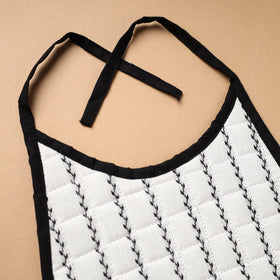 White Handmade Cotton Baby Bib