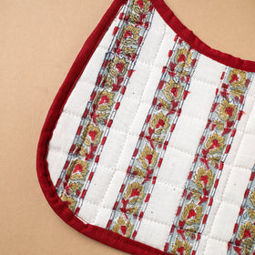 White Handmade Cotton Baby Bib