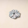 White Handmade Cotton Elastic Rubber Band/Scrunchie