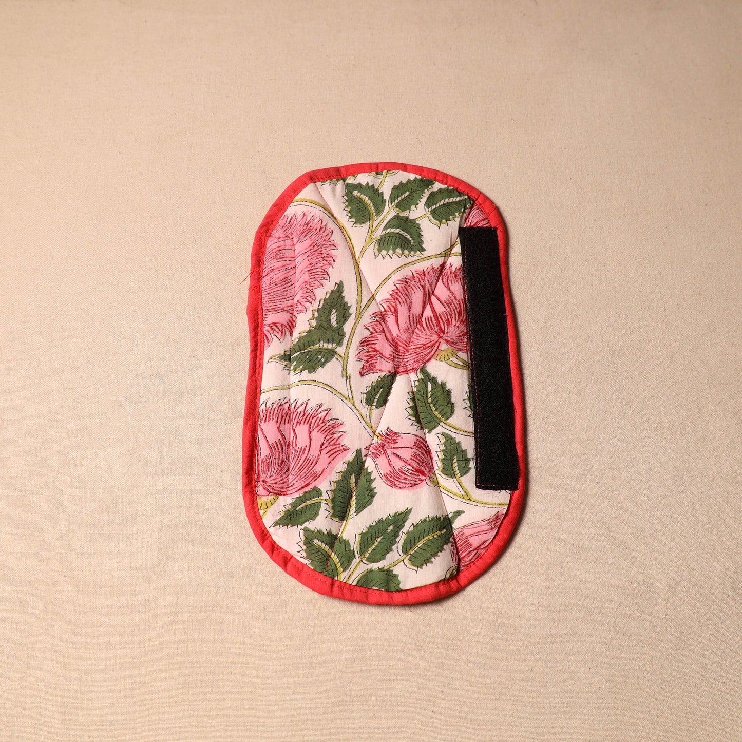 White - handmade cotton fridge handle cover 10 - handcrafted