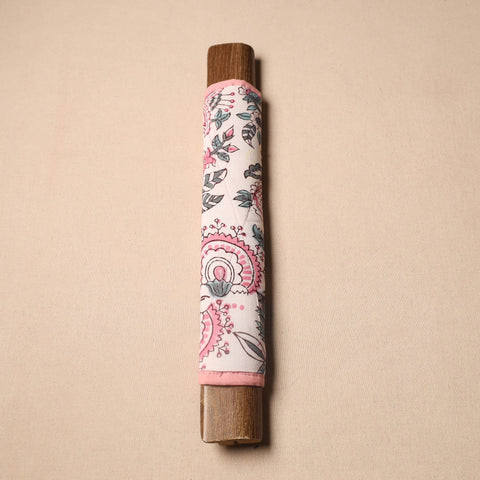 Buy White Handmade Cotton Fridge Handle Cover