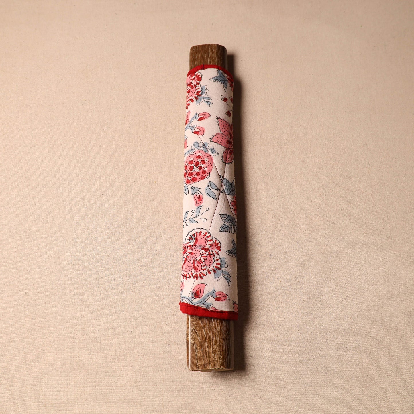 White - handmade cotton fridge handle cover 21 - handcrafted