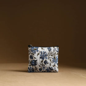 Shop White Handmade Cotton Multi Utility Pouches