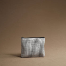 White Handmade Cotton Multipurpose Utility Pouches (set of 3)