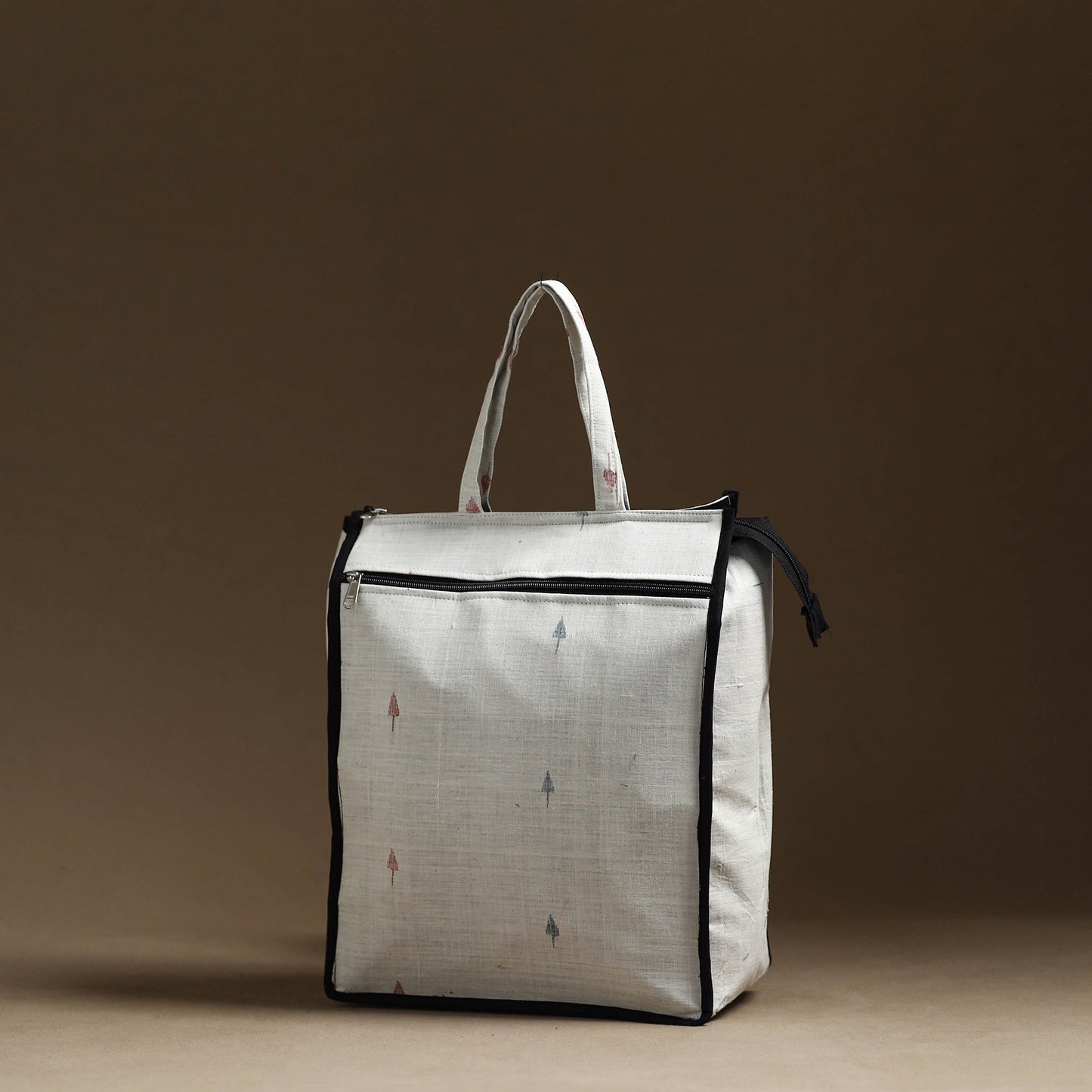 White Handmade Cotton Shopping Hand bag
