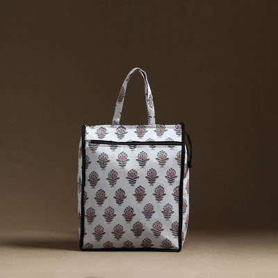 White Handmade Cotton Shopping Hand bag