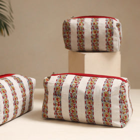 White - handmade cotton toiletry bags (set of 3) 03