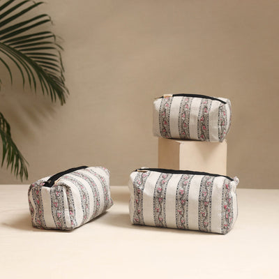 White - handmade cotton toiletry bags (set of 3) 05