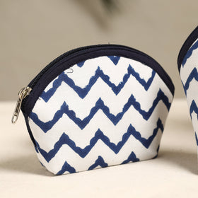 White Handmade Cotton Toiletry Bags (Set of 3)