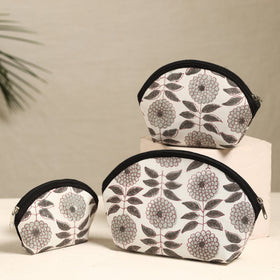  Off White Handmade Cotton Toiletry Bags (Set of 3) 177