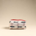  White Handmade Cotton Toiletry Pouch 
