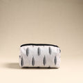  White Handmade Cotton Toiletry Pouch 