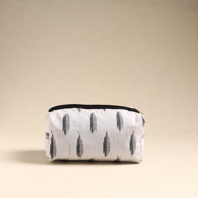  White Handmade Cotton Toiletry Pouch 
