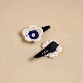  Handmade Crochet Tik-Tak Hair Clip (set of 2)