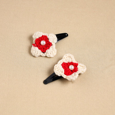  Handmade Crochet Tik-Tak Hair Clip (set of 2)