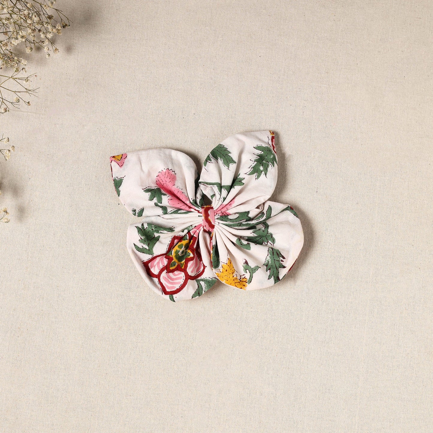  Handmade Fabric Butterfly Hair Clip 
