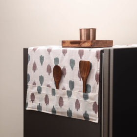 Handmade fridge top cover with multiple pockets 07