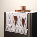 Handmade fridge top cover with multiple pockets 15