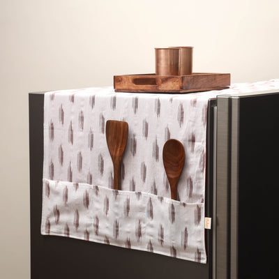 Handmade fridge top cover with multiple pockets 15