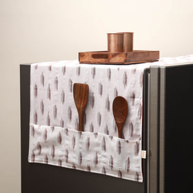 Handmade fridge top cover with multiple pockets 15