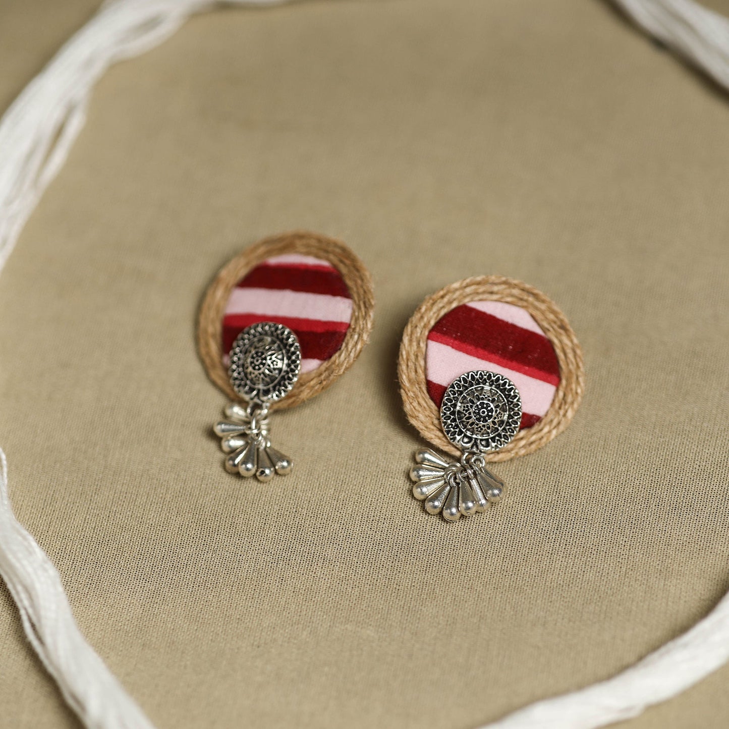 Buy Handmade GS Jute Fabart Necklace Set Online