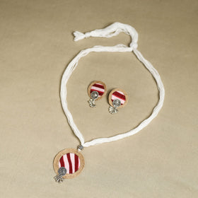 Buy Handmade GS Jute Fabart Necklace Set Online