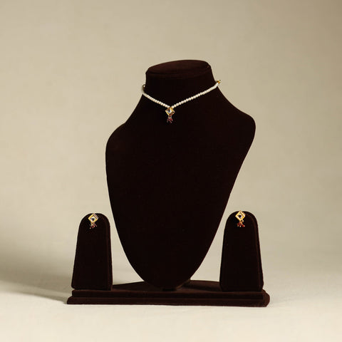 Buy Handmade Kundan Work Choker Necklace Set 