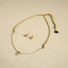 White - handmade kundan work choker necklace set 22