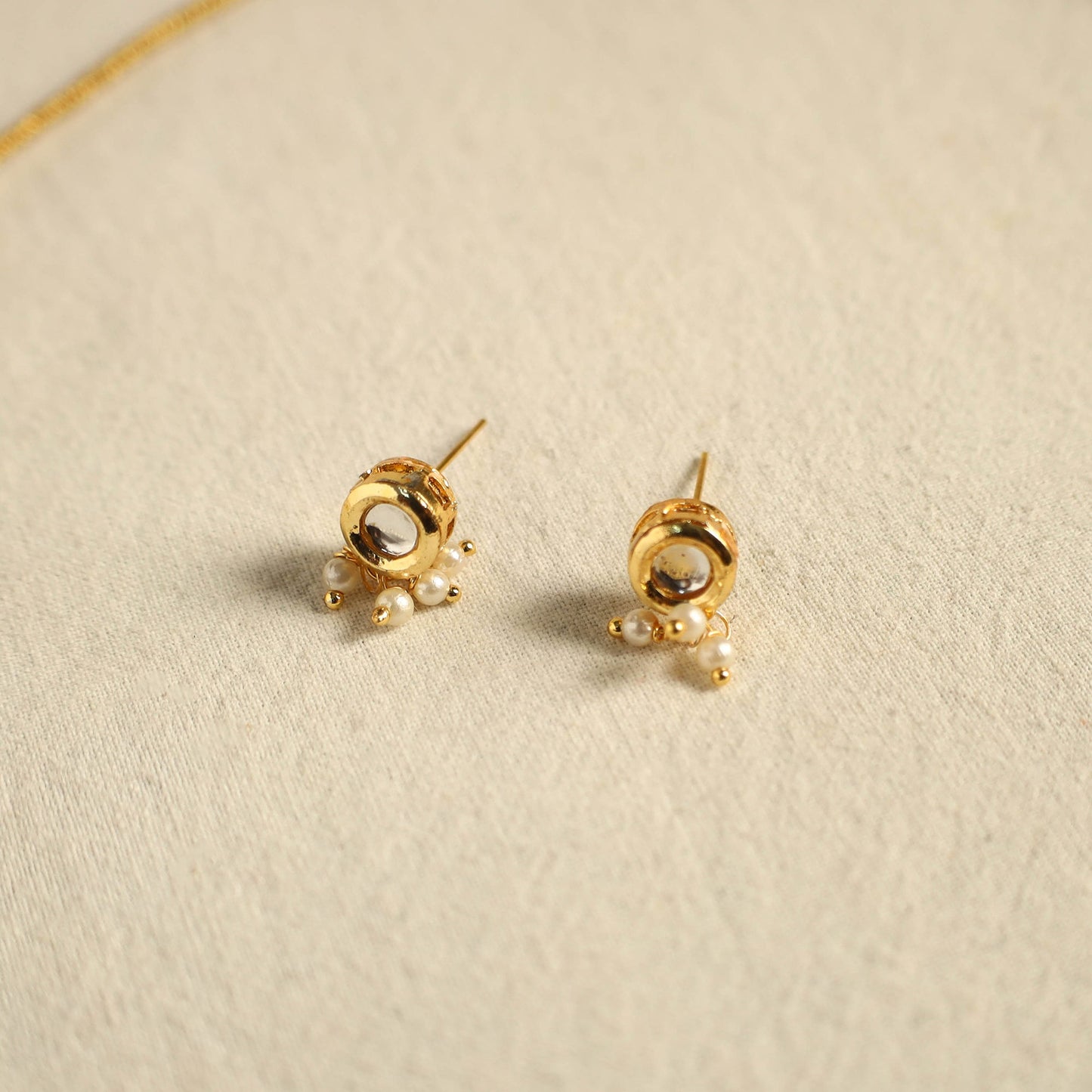 White - handmade kundan work choker necklace set 22