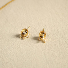 White - handmade kundan work choker necklace set 22