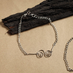 Handmade Molded Brass Anklet (Pair)