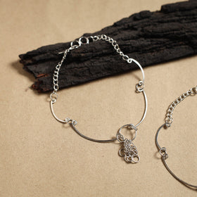 Handmade Molded Brass Anklet (Pair)