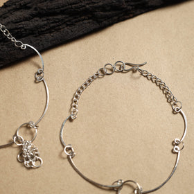 Handmade Molded Brass Anklet (Pair)