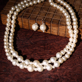  Handmade Pearl Necklace Set